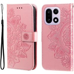 Mobigear Flowers OnePlus 15 Funda tipo libro Cartera - Oro rosa