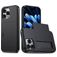Mobigear Card iPhone 16 Pro Max Funda Plástico rígido Carcasa Antigolpes con tarjetero - Negro