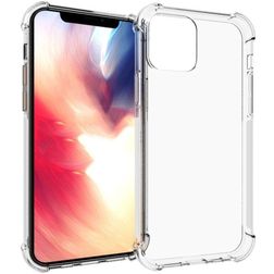 Mobigear Cushion Transparente iPhone 12 Pro TPU flexível Capa traseira Antichoque - Transparente