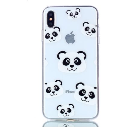 Mobigear Design iPhone XS Max TPU flexible Carcasa - Panda