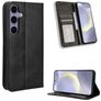 Mobigear Sensation Samsung Galaxy S25 FE Knížkové pouzdro Peněženka - Černá