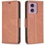 Mobigear Excellent Motorola Moto G04 Funda tipo libro Cartera - Marrón