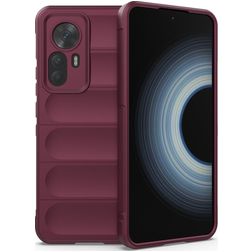 Mobigear Bumpy Xiaomi 12T Fleksibel TPU Bagsidecover - Bordeaux