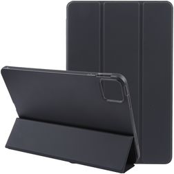 Mobigear Tri-Fold Gel iPad Air 11 tum (2024) TPU / Konstläder Plånboksfodral - Svart
