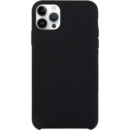 Mobigear Rubber Touch iPhone 15 Pro Silikone Bagsidecover - Sort