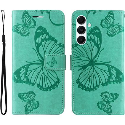 Mobigear Butterfly Samsung Galaxy A26 Capa livro Carteira - Verde