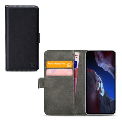 Mobilize Classic Gelly Wallet POCO F5 Pro Funda tipo libro Cartera - Negro