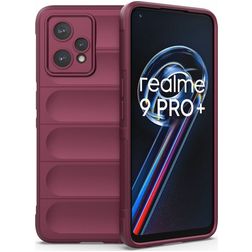 Mobigear Bumpy Realme 9 Pro Plus Flexible TPU Back cover - Burgundy