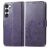 Mobigear Clover Samsung Galaxy A54 Wallet case - Purple