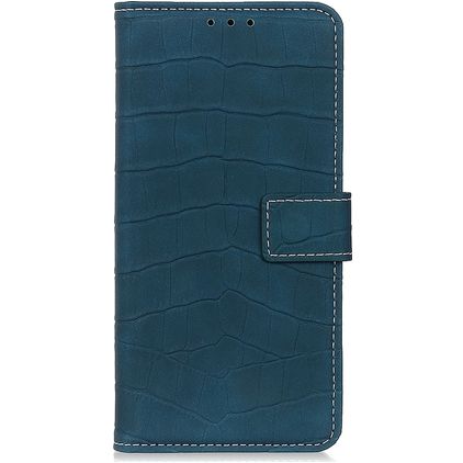Mobigear Croco Realme X50 Lompakkokotelo + Setelitasku - Vihreä