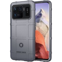 Mobigear Rugged Shield Xiaomi Mi 11 Ultra Flexibel TPU Skal Stötsäkert - Grå