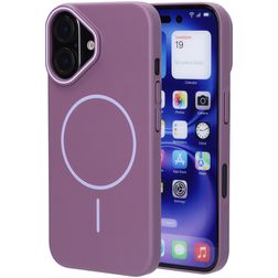 Mobiparts Slim Line iPhone 16 MagSafe Hardcase Back cover - Imperial Purple