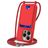 Mobigear Lanyard Card iPhone 16 Pro Silikoni Suojakuori kaulanauhalla + Korttitasku - Punainen +