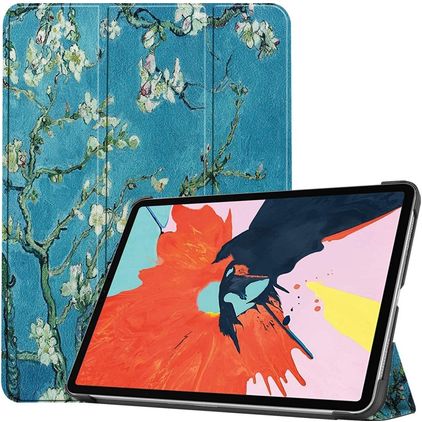 Mobigear Tri-Fold iPad Air 4 (2020) Lompakkokotelo - Almond Blossoms