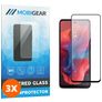 Mobigear Premium Motorola Moto G04 Härdat glas Skärmskydd - Skalvänligt - Svart (3-pack)
