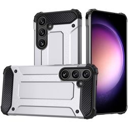 Mobigear Outdoor Samsung Galaxy S24 Plus Hard Case Back cover Shockproof - Silver