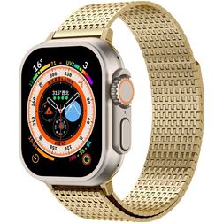 Mobigear Premium Loop Milanesisk loop Apple Watch Armband Magnetlås - 49/46/45/44 mm - Guld