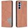 Mobigear Rhombus Slim Samsung Galaxy A54 Lompakkokotelo - Ruskea