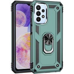 Mobigear Armor Ring Samsung Galaxy A23 Hardcase Back cover Antiurto con anello - Verde