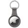 Xccess Keychain Apple AirTag Case Flexible Silicone Keyring - Black