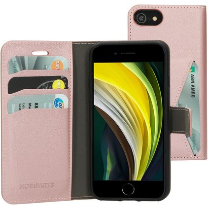 Mobiparts Classic Wallet iPhone SE (2020) Funda tipo libro Cartera - Rosa