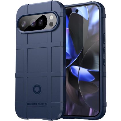 Mobigear Rugged Shield Google Pixel 10 Pro Fleksibel TPU Bagsidecover Stødsikkert - Blå