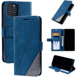 Mobigear Rhombus iPhone 12 Pro Funda tipo libro Cartera - Azul