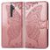 Mobigear Butterfly OPPO A9 (2020) Pungetui med Seddelrum - Rosaguld