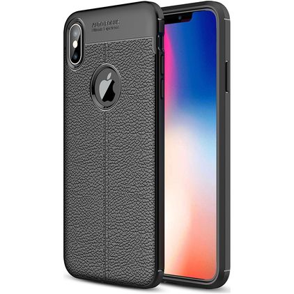 Mobigear Luxury iPhone XS Max Flexible TPU Back cover - Black