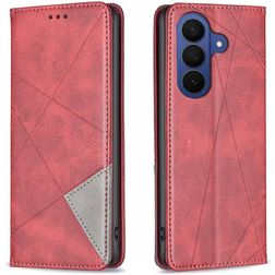 Mobigear Rhombus Slim Samsung Galaxy A27 Lompakkokotelo - Punainen