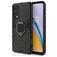 Mobigear Armor Ring OnePlus Nord 2 Funda Plástico rígido Carcasa Antigolpes con anillo - Negro
