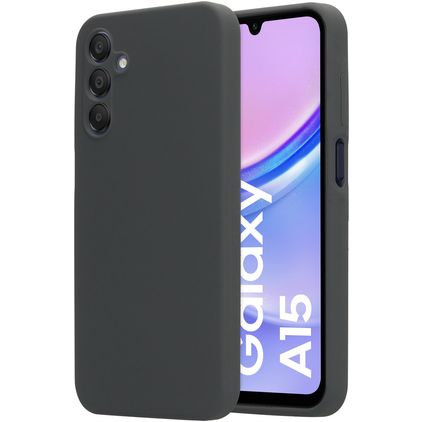 Mobiparts Samsung Galaxy A15 Silikone Bagsidecover - Urban Grey
