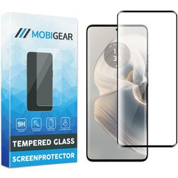 Mobigear Premium Motorola Edge 50 Pro Cristal templado Protector de pantalla - Compatible con fundas - Negro