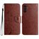 Mobigear Flowers Samsung Galaxy A56 Cover a libro portafoglio - Marrone