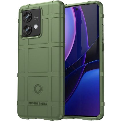 Mobigear Rugged Shield Motorola Edge 40 Neo Joustava TPU Suojakuori Iskunkestävä - Vihreä
