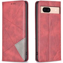 Mobigear Rhombus Slim Google Pixel 8a Etui z klapką - Czerwony