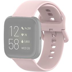 Mobigear Sport Buckle Pasek Silikon do Fitbit Versa 2 Sprzączka - Różowy