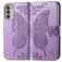 Mobigear Butterfly Motorola Moto G82 Cover a libro portafoglio - Viola