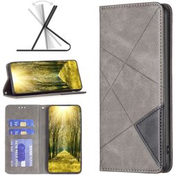 Mobigear Rhombus Slim Realme GT Neo 3 Cover a libro - Grigio