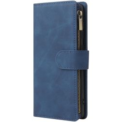 Mobigear Zipper Samsung Galaxy A71 Funda tipo libro Cartera - Azul