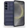 Mobigear Bumpy Samsung Galaxy S25 TPU flexível Capa traseira - Azul escuro