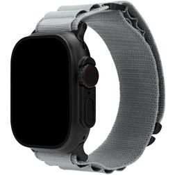 Mobilize Alpine Nailon Apple Watch Ranneke Solki - 42/41/40/38 mm - Light Grey