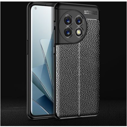 Mobigear Luxury OnePlus 11 TPU flessibile Back cover - Nero