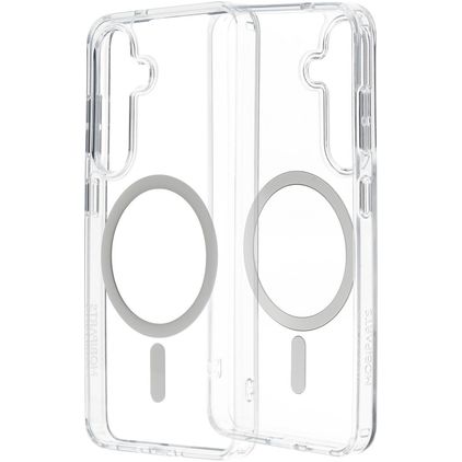 Mobiparts Hardcover Clear Samsung Galaxy S25 MagSafe Hardcase Etui plecki - Przezroczysty