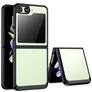 Mobigear Crystal Samsung Galaxy Z Flip 5 Hårdt Bagsidecover - Gennemsigtig / Sort