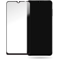 Mobilize Premium Samsung Galaxy A02s Panssarilasi Näytönsuoja - Suojakuoren kanssa yhteensopiva - Musta