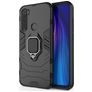 Mobigear Armor Ring Xiaomi Redmi Note 8 Funda Plástico rígido Carcasa Antigolpes con anillo - Negro