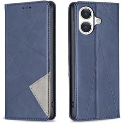 Mobigear Rhombus Slim iPhone 17 Capa livro - Azul