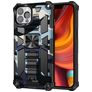 Mobigear Armor Stand iPhone 13 Pro Max Tvrdý plast Zadní kryt odolný proti nárazům se stojánkem - Námořnická modrá