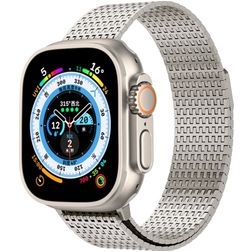 Mobigear Premium Loop Bracelete Milanesa Fecho magnético para Apple Watch - 49/46/45/44 mm - Luz das estrelas